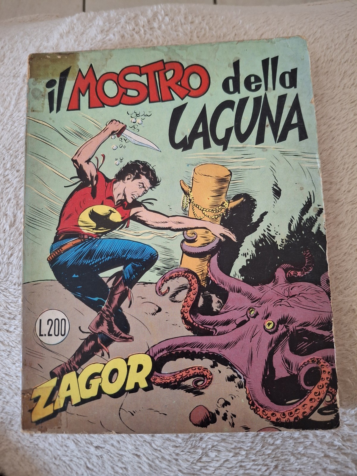 ZAGOR ZENITH n. 93 IL MOSTRO DELLA LAGUNA Cepim 1968 ORIGINALE prima edizione !!