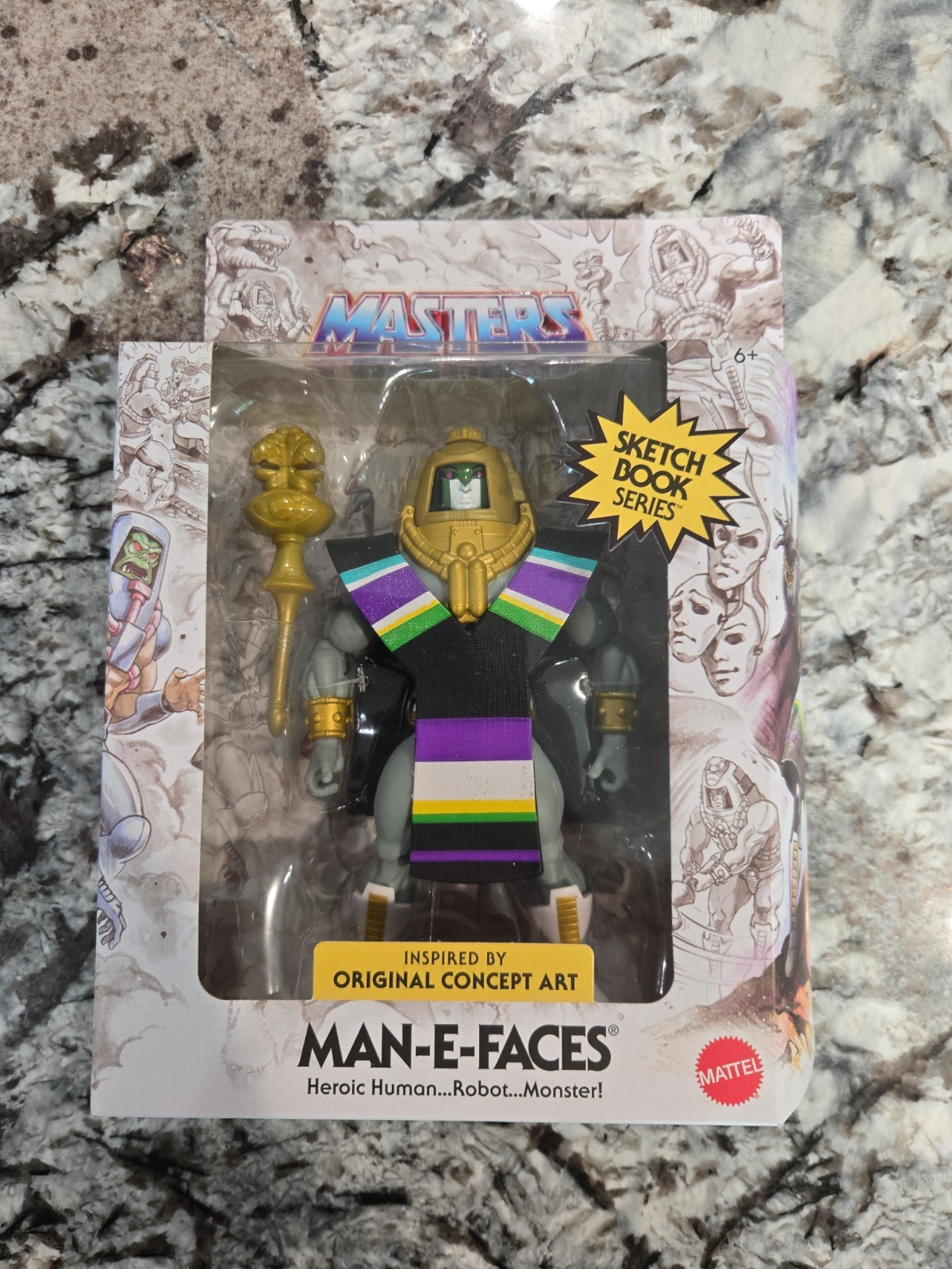 Masters Of The Universe Serie Libro Di Schizzo Man-E-Faces Non Punzonato 