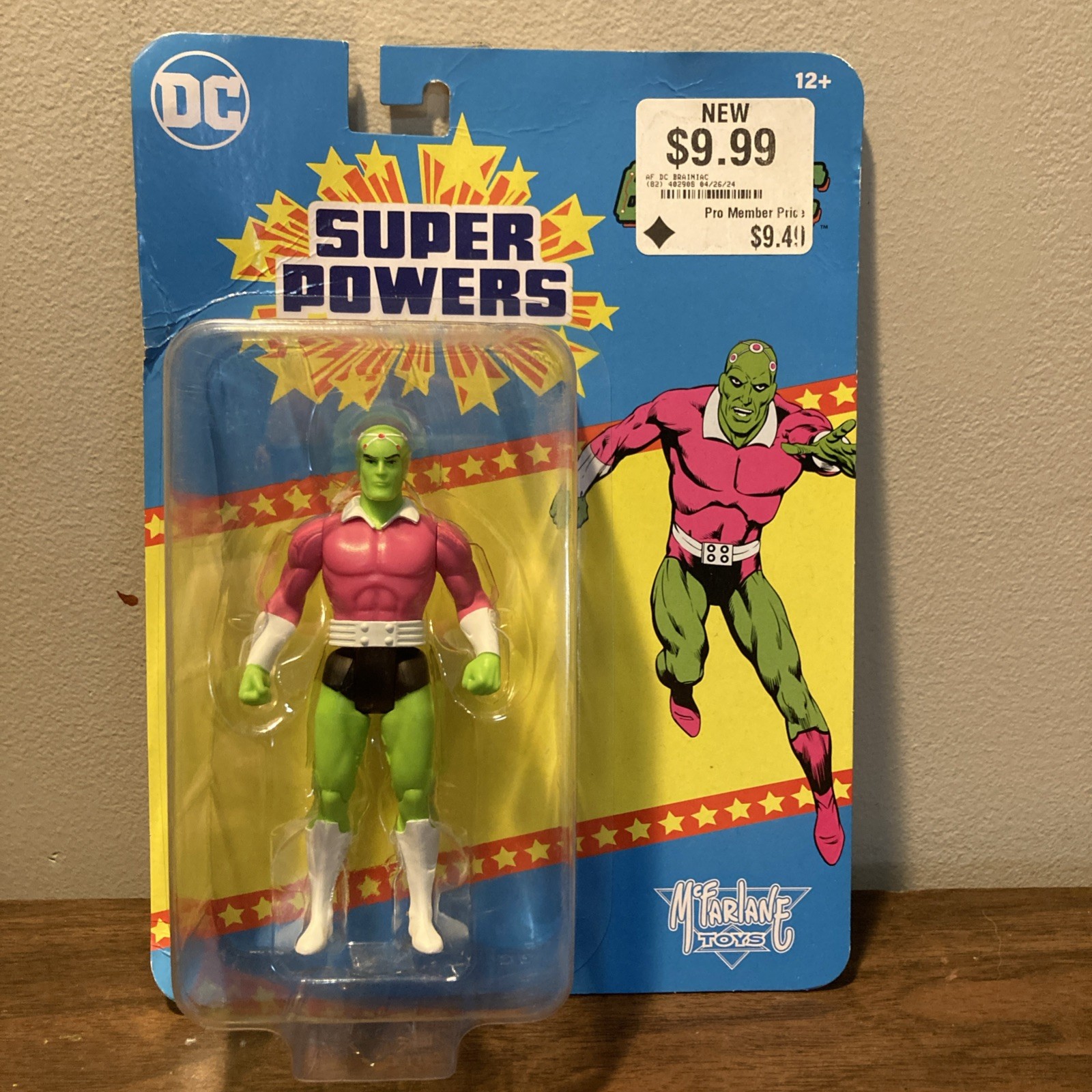 MCFARLANE TOYS DC SUPER POWER BRAINIAC 5" RETRO ACTION FIGURE SUPERMAN MIS NUOVO