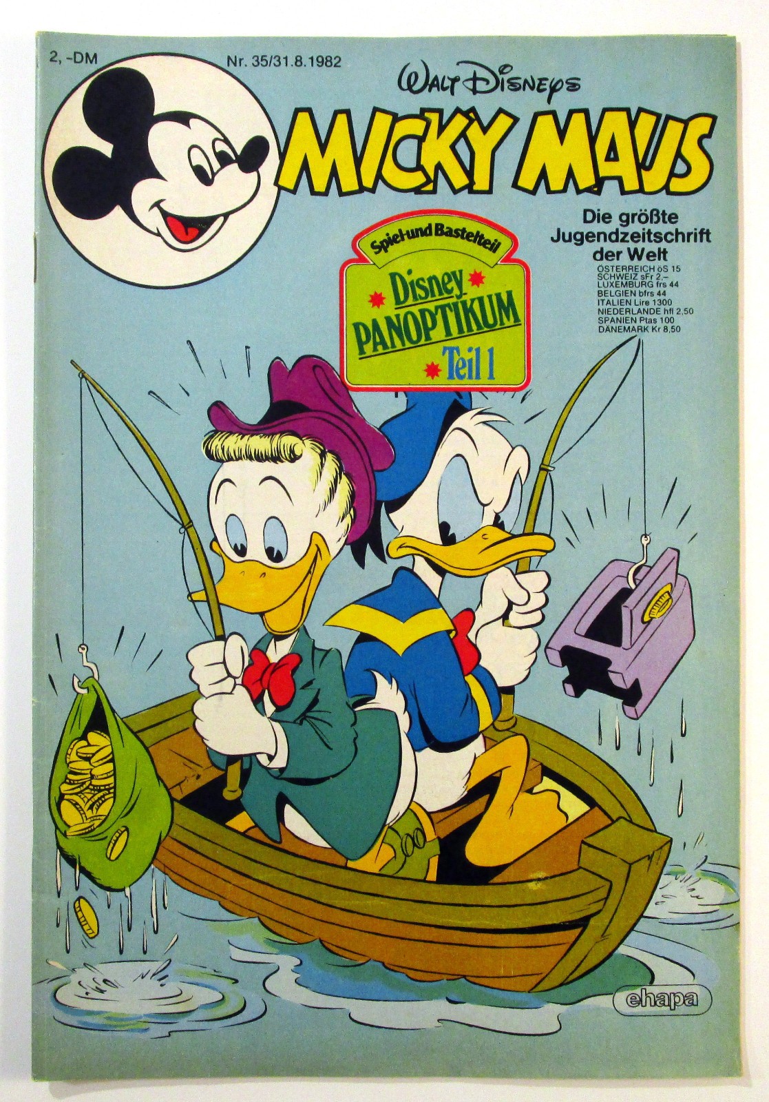 Topolino 1982 fascicolo #35 del 31 agosto 1982 con supplemento + Schnipp Ehapa Editore