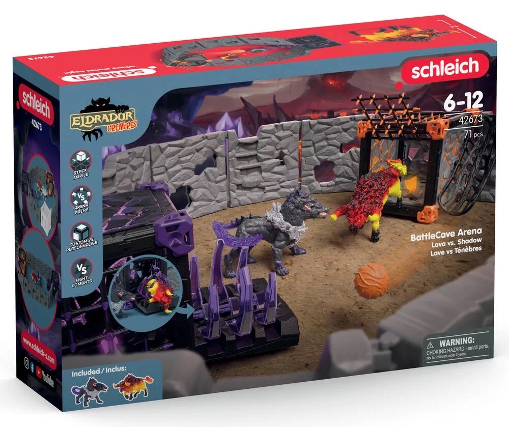 SCHLEICH Schleich Figure  Battlecave Arena: Lava Vs Shadow  Eldrador Creatures 4