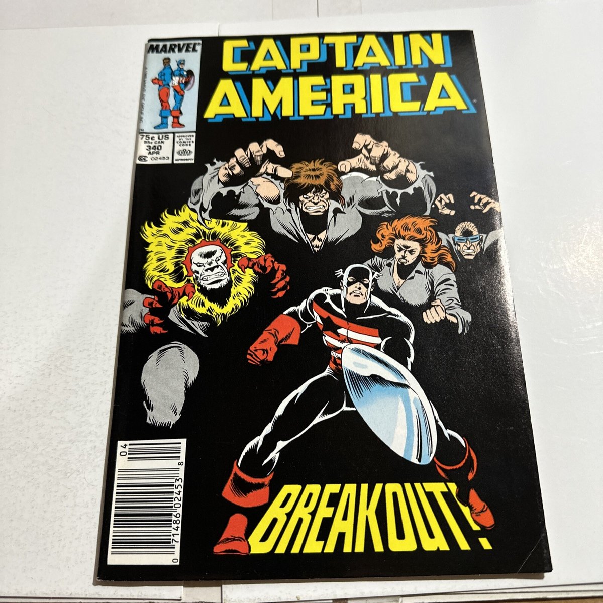 Captain America 340 Marvel edicola 7,0 cm²