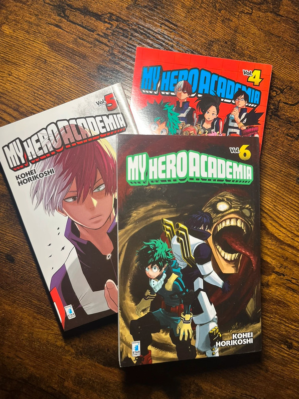 Lotto Manga My Hero Academia Vol. 4, 5, 6 - Star Comics