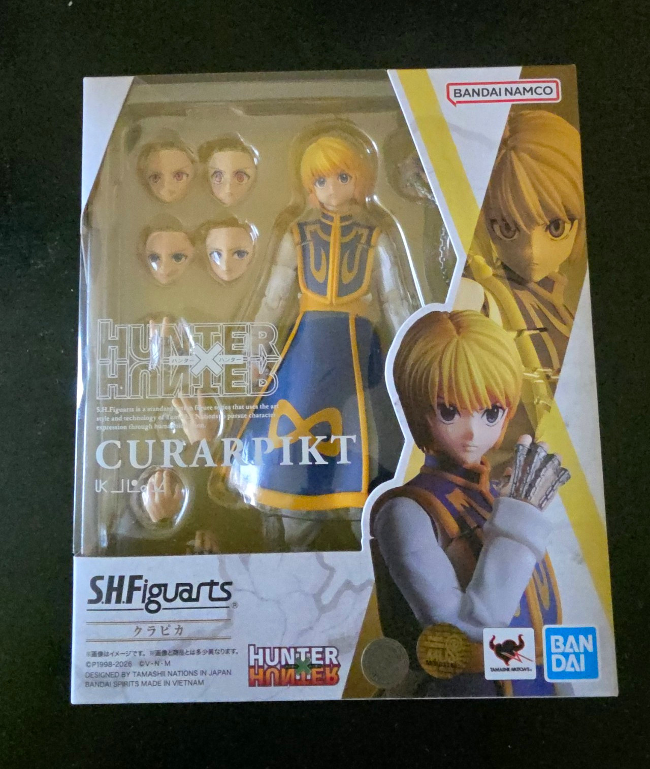 Modellino S.H.Figuarts Hunter x Hunter Kurapika regolabile con catena