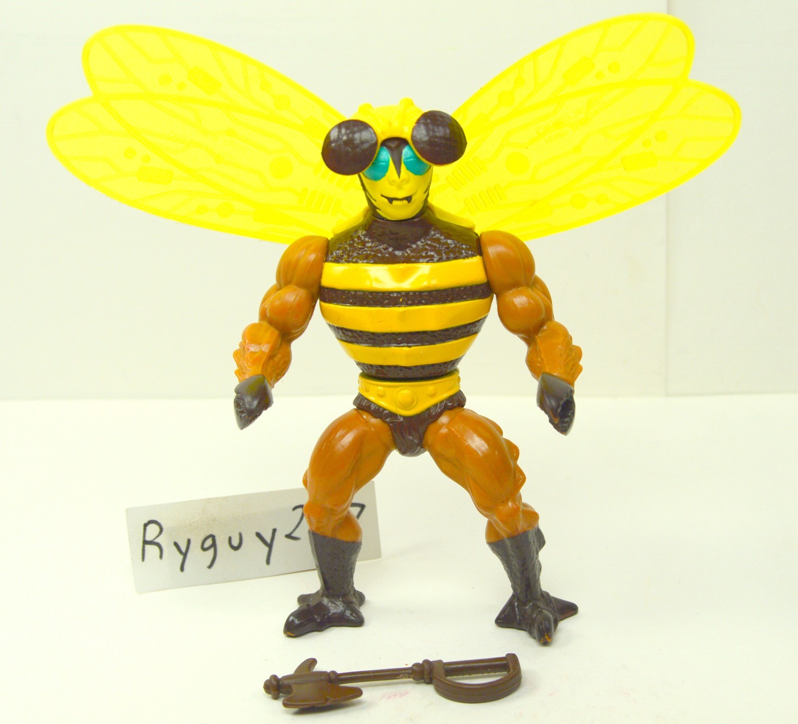 MOTU, Buzz-Off, Masters of the Universe, completo, ascia, casco, personaggio He-Man
