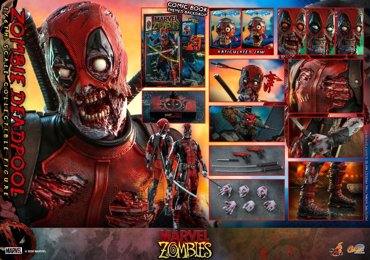 Nuovo Hot Toys CMS06 Marvel Comics Marvel Zombies Zombie Deadpool 1/6 personaggio giocattolo