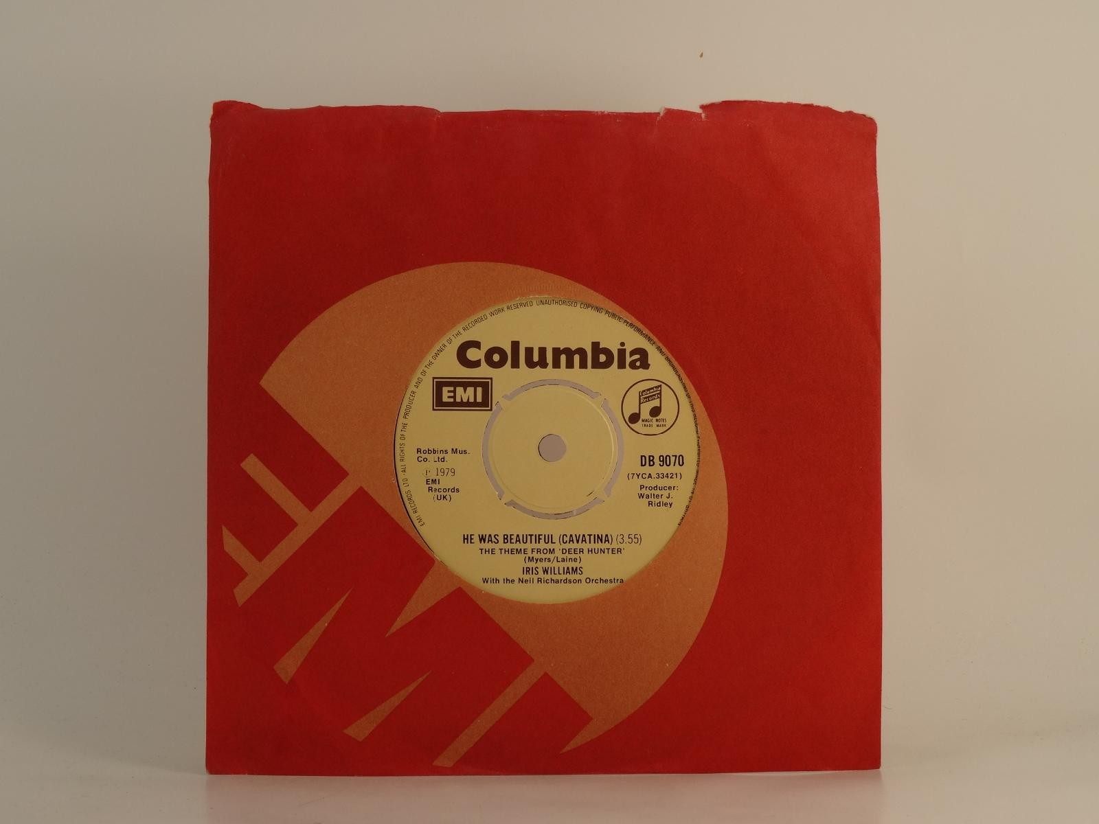 IRIS WILLIAMS HE WAS BEAUTIFUL (82) 2 Track 7" Single including Company Sleeve E