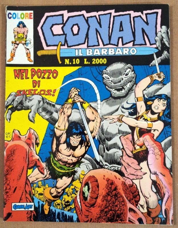 Conan il barbaro colore n.10 nel pozzo di Skelos ed. Comic Art