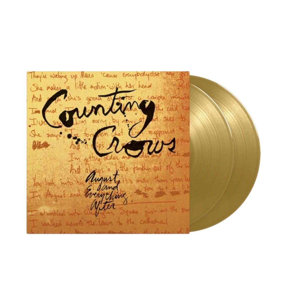 Rare Counting Crows August & Everything Gold Color Vinyl Exclusive Not RSD Blood