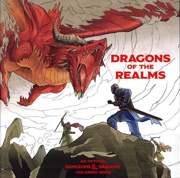 Dragons of Realms SC Un libro da colorare ufficiale Dungeons and Dragons #1 quasi nuovo 2025