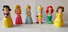 Disney Princess 6 pz personaggi giocattolo da bagno in vinile Ariel Biancaneve Belle Tinkerbell
