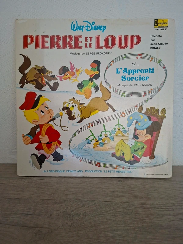 33 tour vinyle, Pierre et le loup Disney
