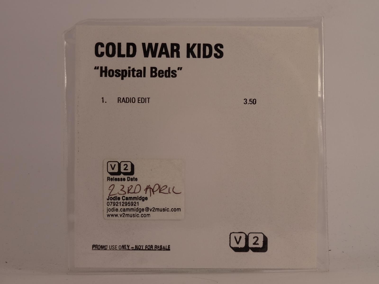 COLD WAR KIDS HOSPITAL BEDS (E72) 1 Track Promo CD Single plus White Sleeve V2