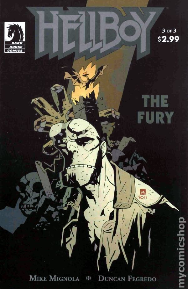 Hellboy La Furia #3A Mignola VF 8.0 2011 Immagine Stock