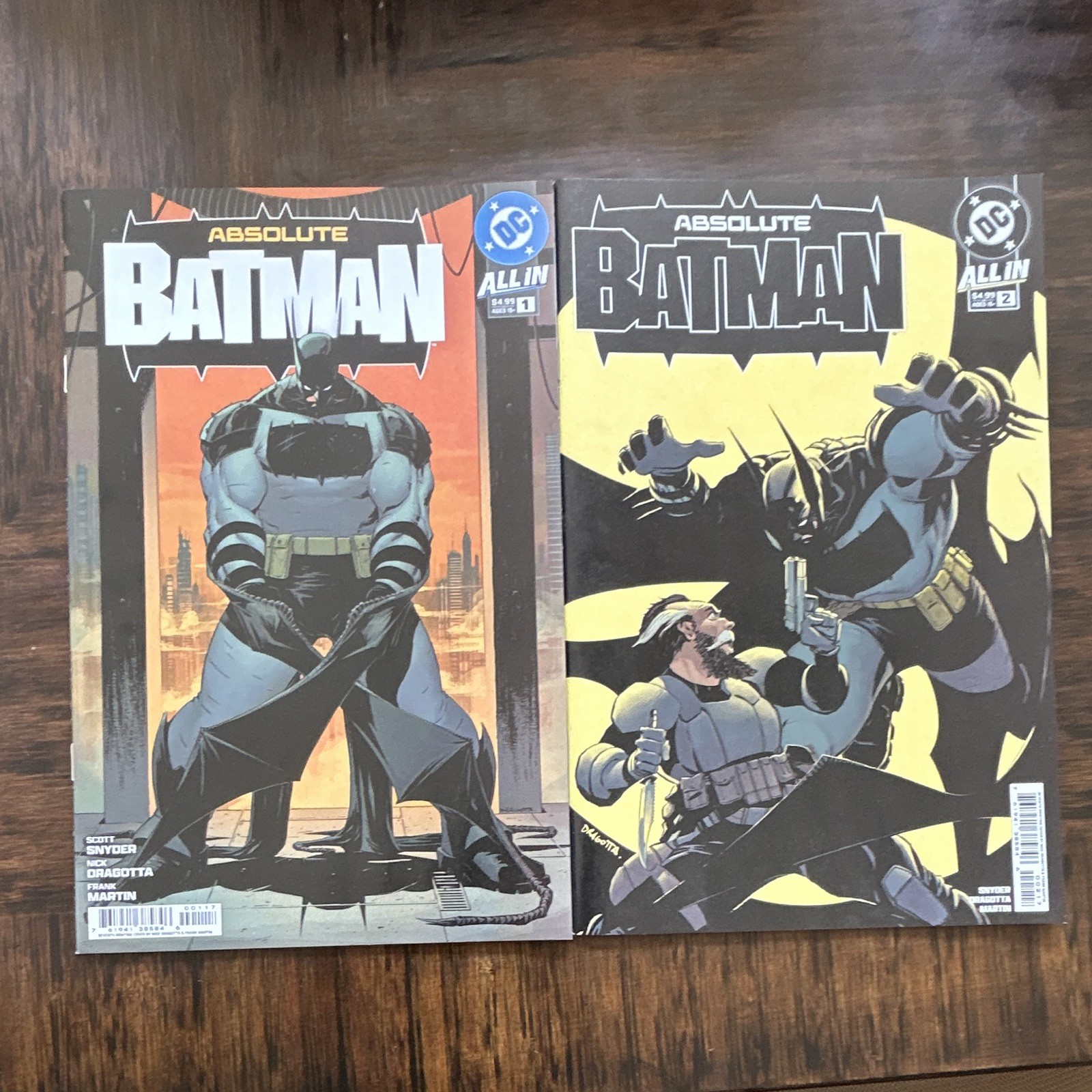 Absolute Batman 1 and 2! NM 2025 Seventh Prints DC Comics