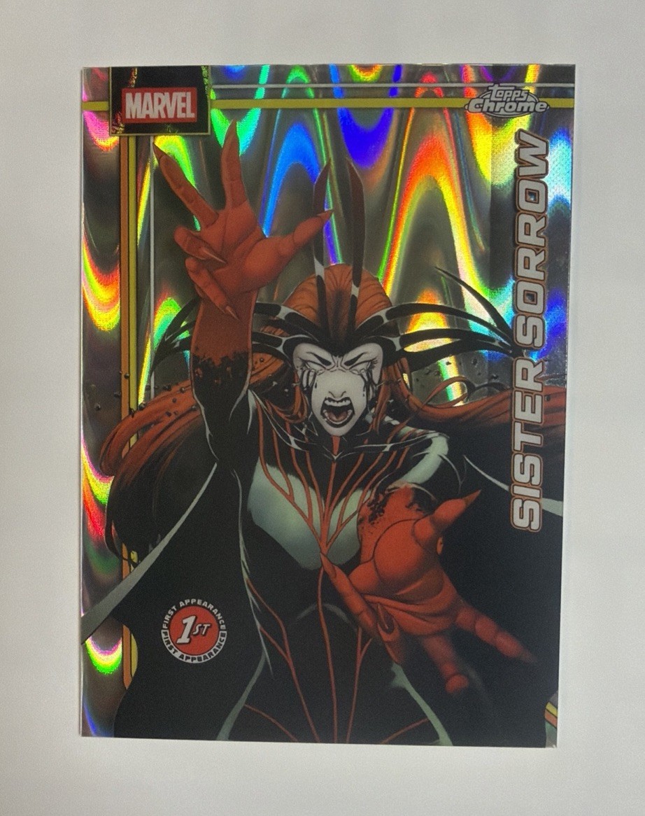 2026 Topps Chrome Marvel Comics Sister Sorrow Raywave #159 1°