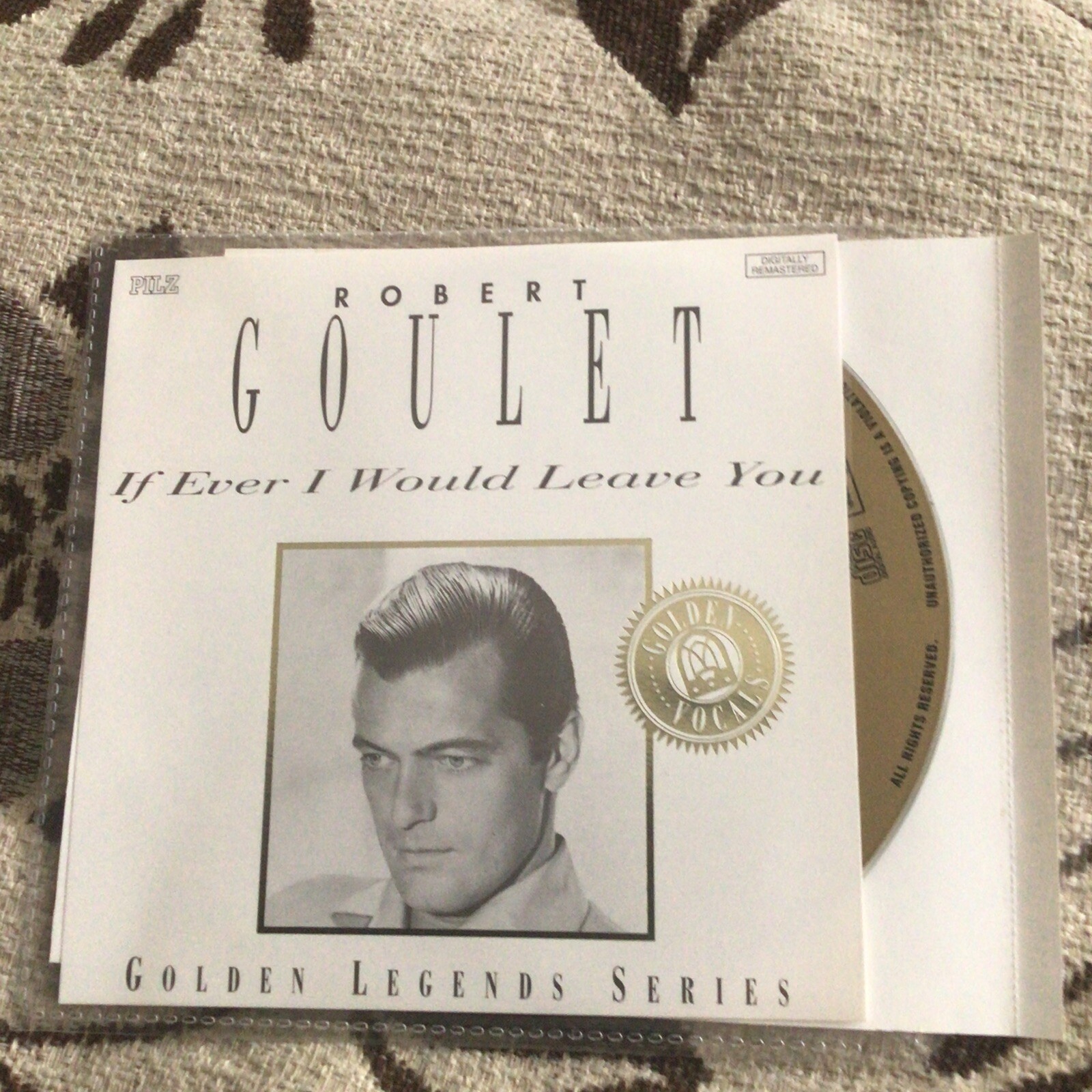 Robert Goulet - If I Would Leave You - Original CD Album & Inserts Only 3136