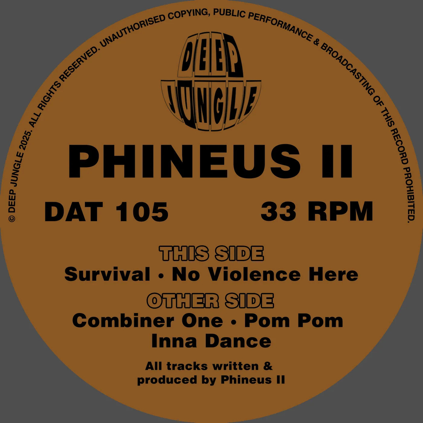 Phineus II - Combiner One / Pom Pom Inna Dance / Survival / No Violence Here