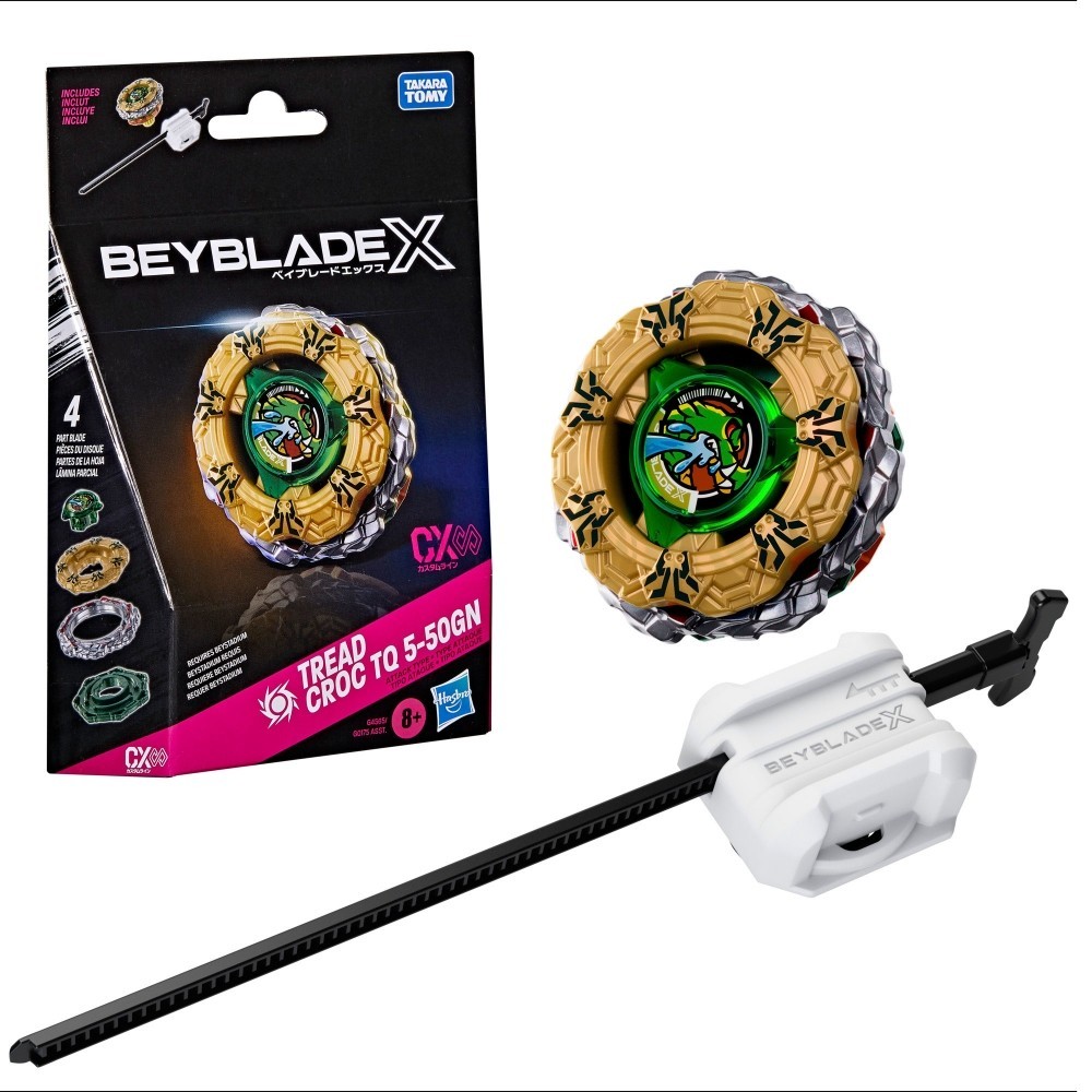 Beyblade X Tread Croc TQ 5-50GN con lanciatore 