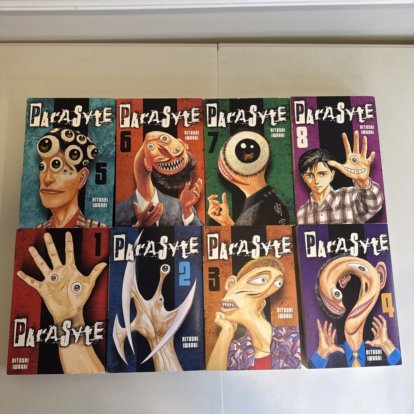 Parasyte Manga Vol 1-8 Set Inglese di Hitoshi Iwaaki, Kodansha