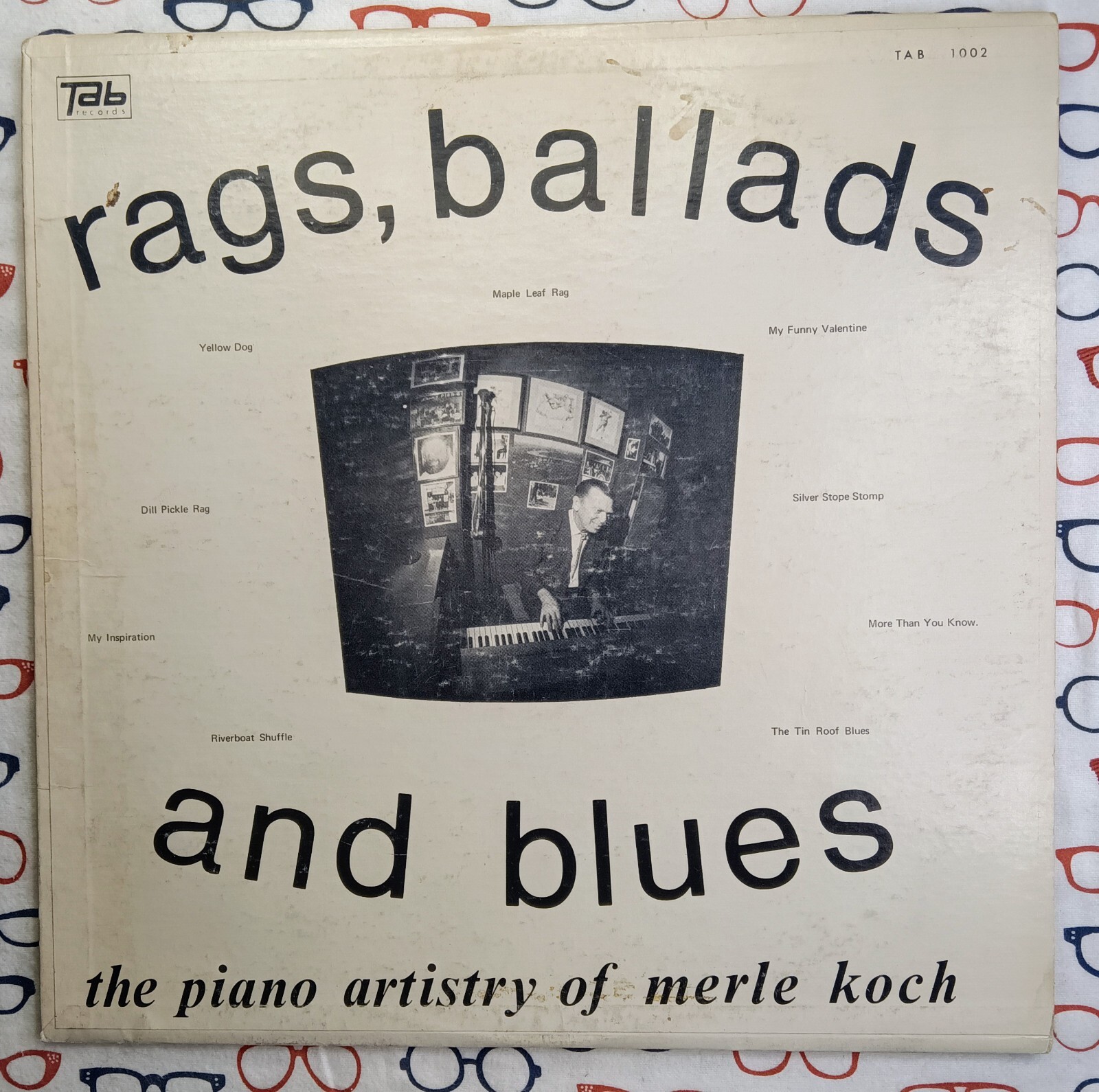 Merle Koch Rags Ballads & Blues 1970s Ragtime Dixieland LP VG+/VG