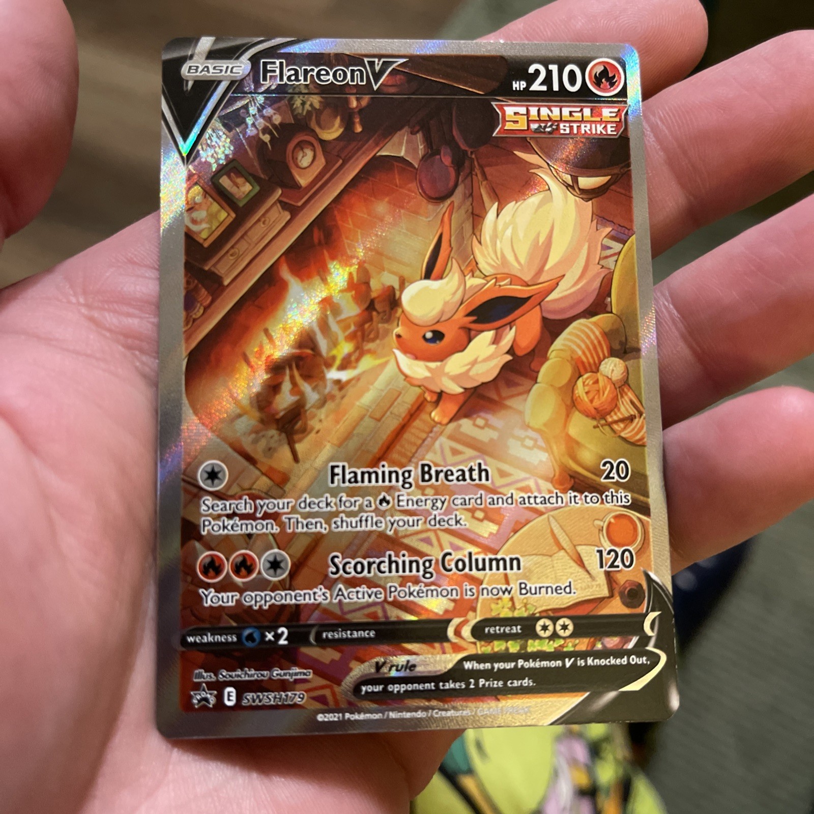 Flareon V - SWSH179 - SWSH: Carte promozionali Spada e Scudo (SWSD)