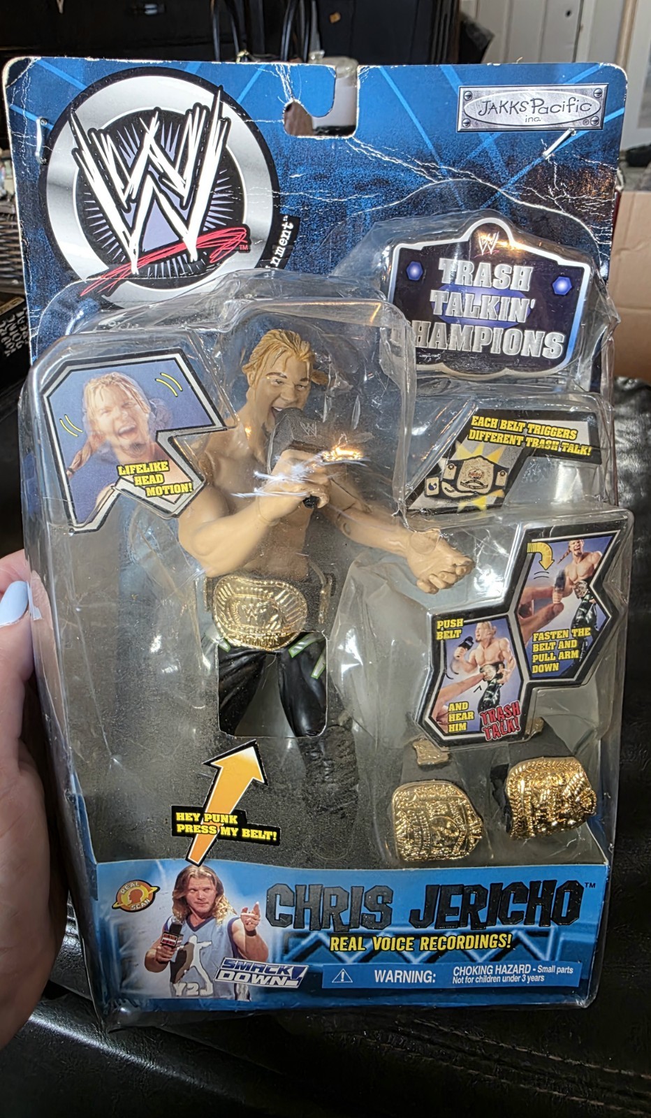 Chris Jericho Action Figure 2002 World Wrestling Entertainment Modellino Acrion
