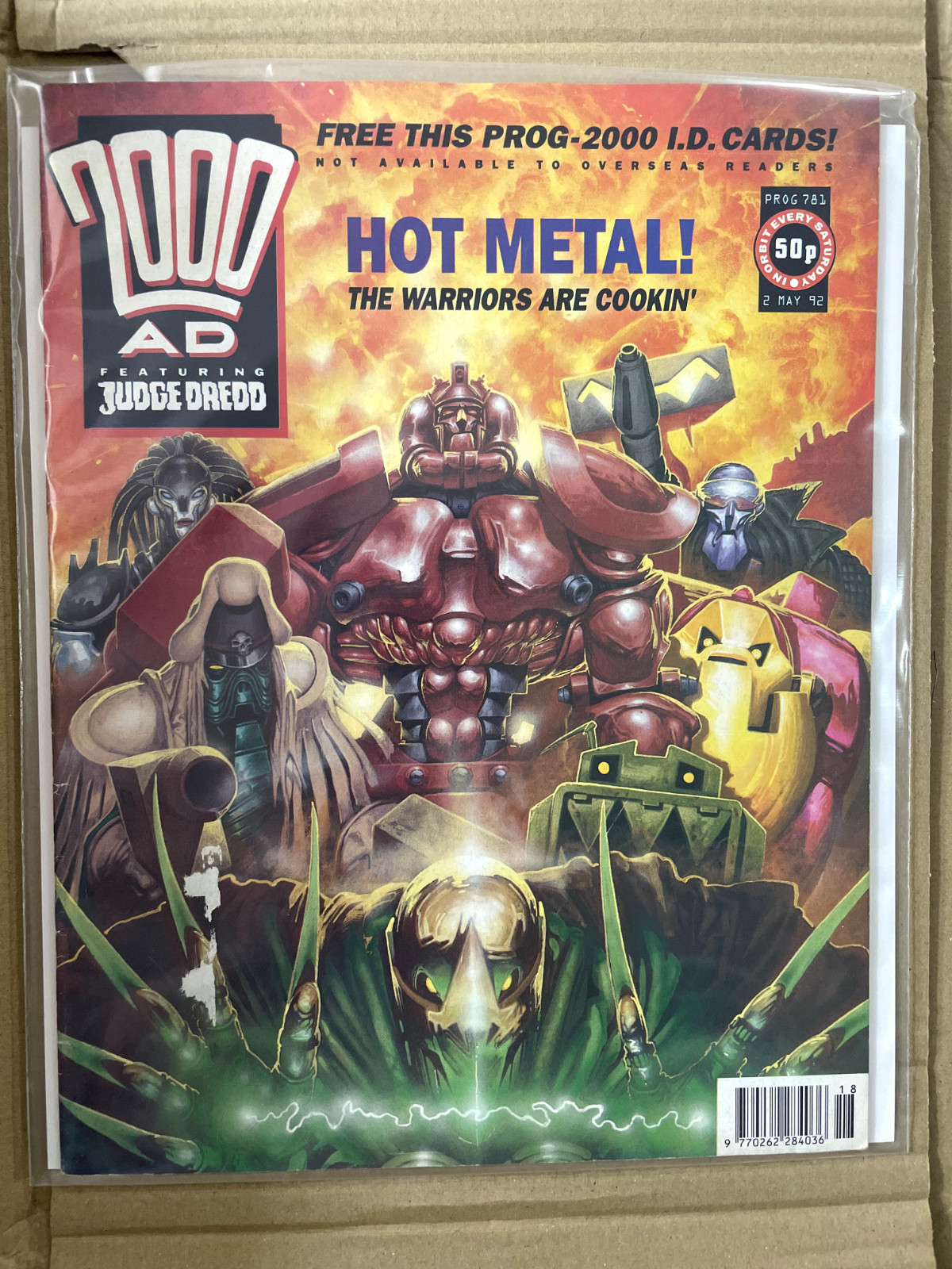 2000AD Comic Prog 781 2nd May 1992 Featuring Judge Dredd