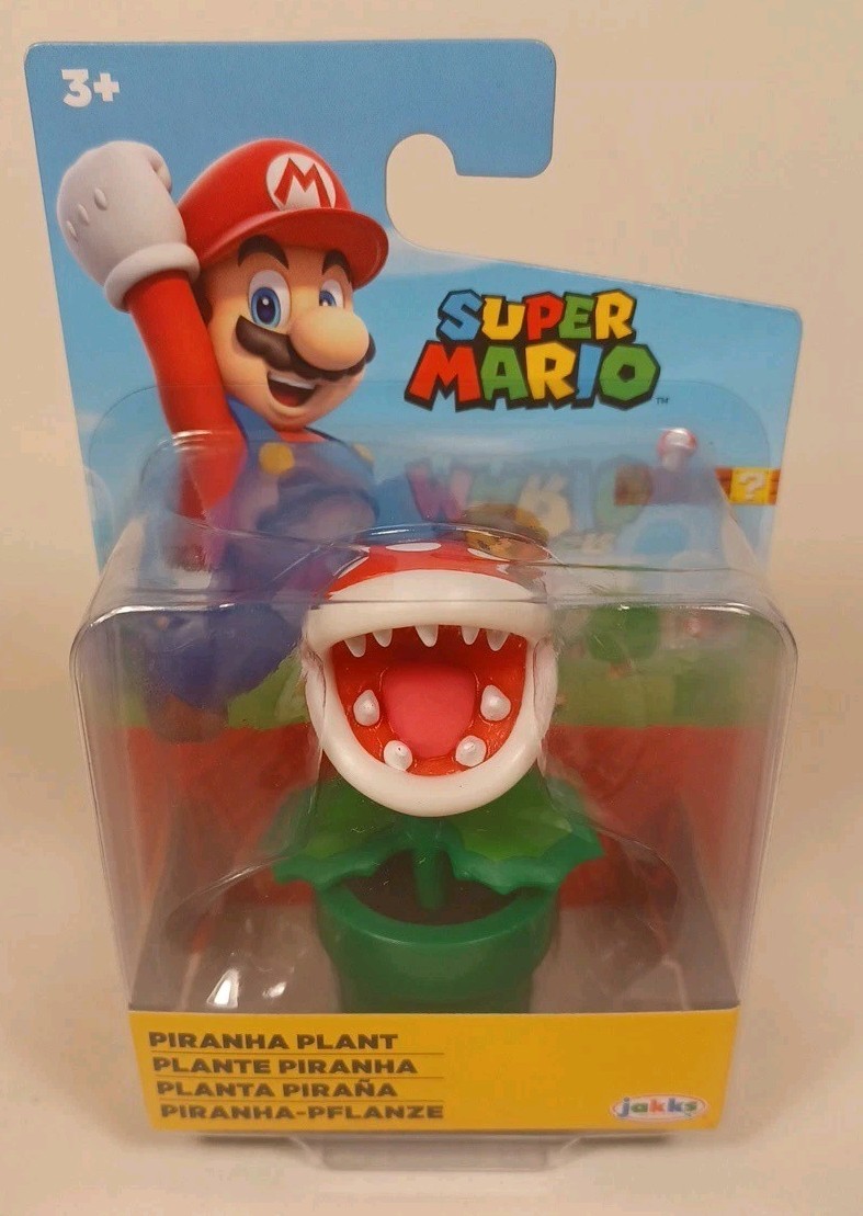 Nintendo Super Mario Piranha Plant Jakks Pacific 2.5" Figure New Sealed