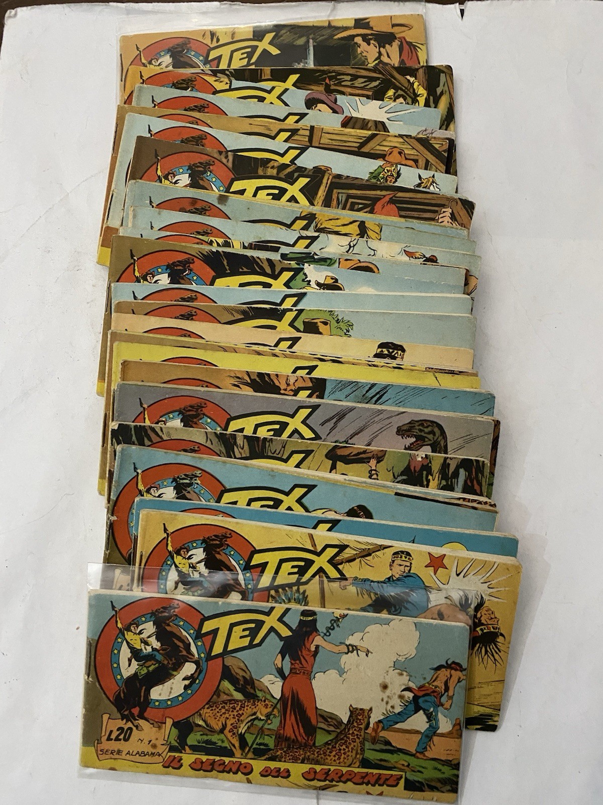 Tex serie completa a strisce Alabama 1/29 originale