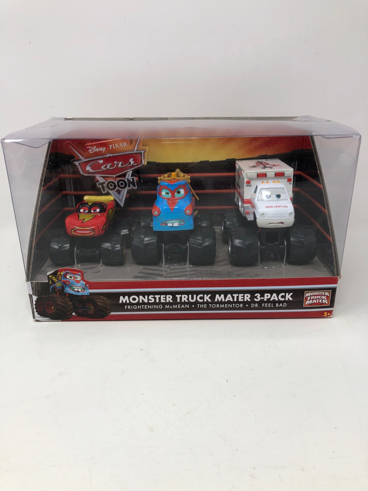 Disney/Pixar CARS TOON Esclusiva Auto Die Cast Oversize Confezione da 3 Spaventose McMe