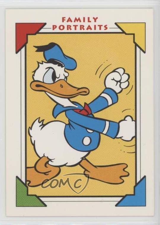 1991 Impel Disney Family Portraits Donald's Bio #107 ma3