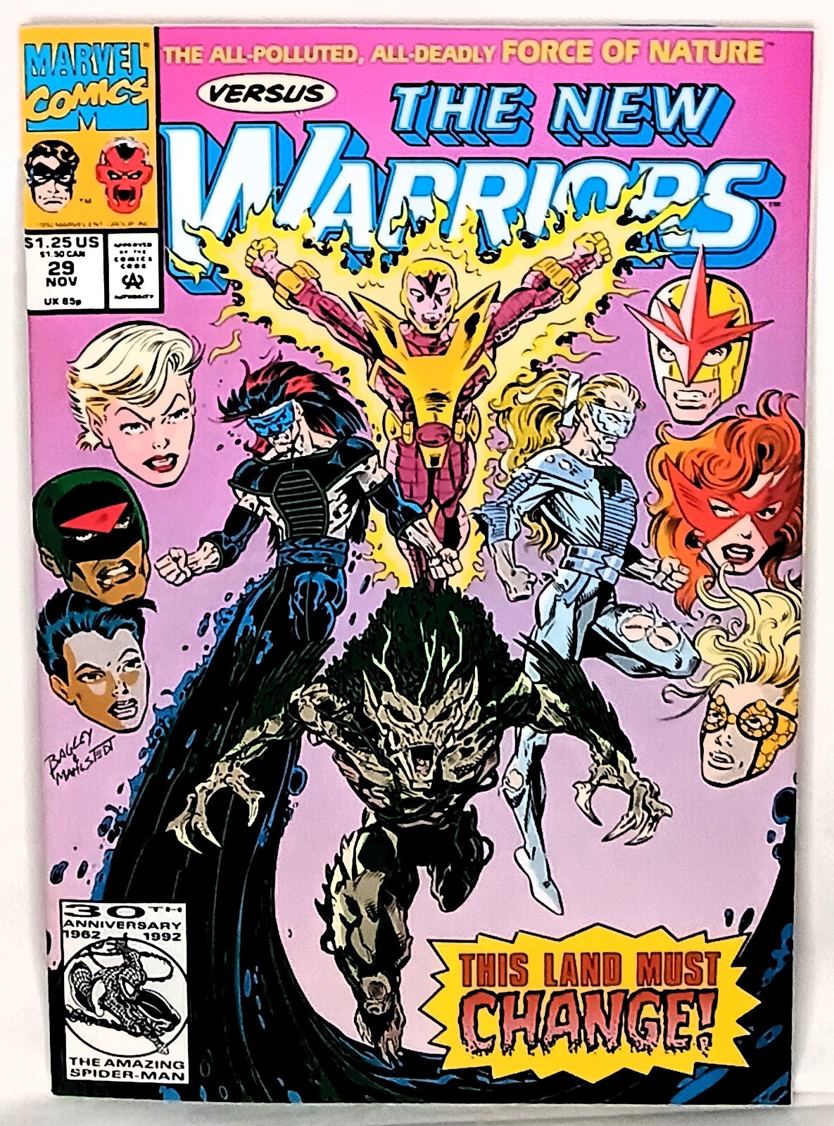 NEW WARRIORS #29 | vs Force of Nature | Darick Robertson | Marvel Comics