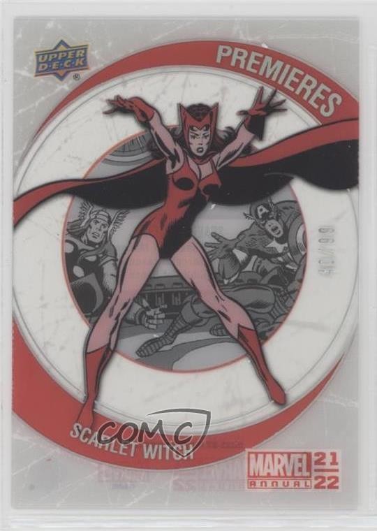 2021 Upper Deck Marvel Annual Premieres Achievement 40/99 Scarlet Witch #17 0me2