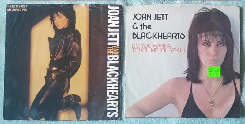 Lotto di 2 copertine di dischi 7" di Joan Jett And The Blackhearts - no vinili!