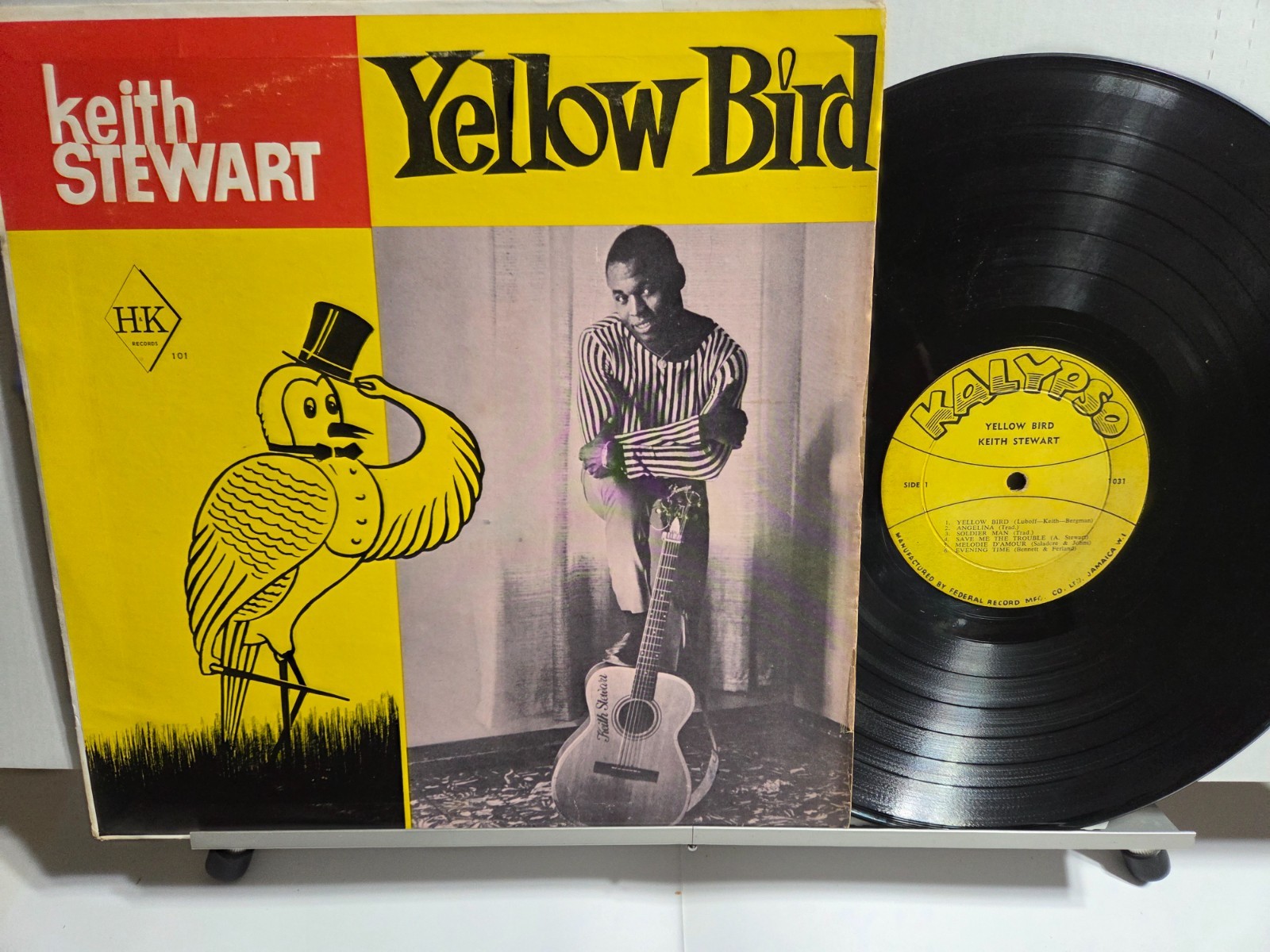REGGAE/SKA/DUB/JAMAICAN/1963 GOOD  KEITH STEWART "YELLOW BIRD" H*K RECORDS MONO