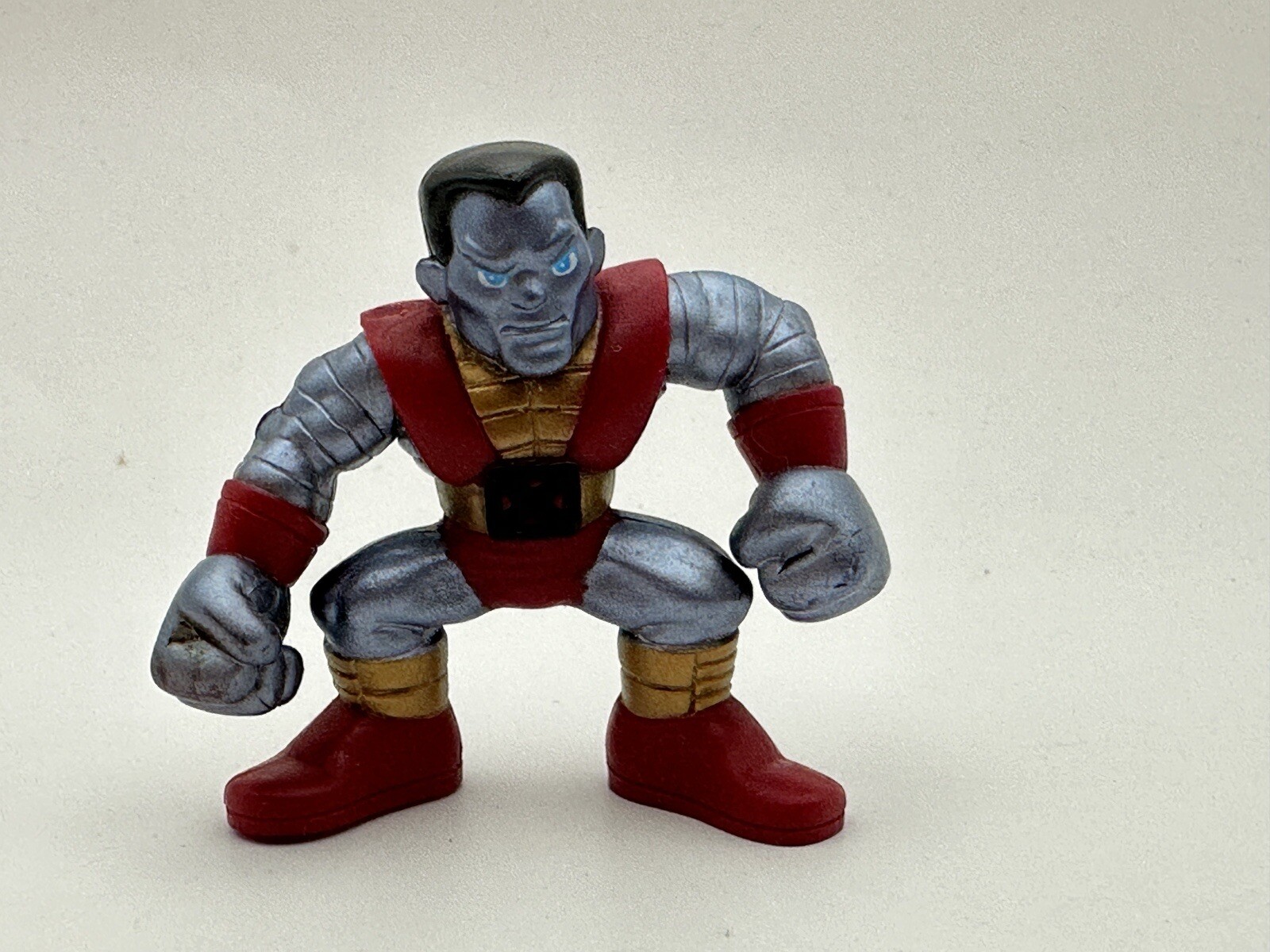 2006 Marvel Super Hero Squad COLOSSUS figure metallic red & gold X-Men