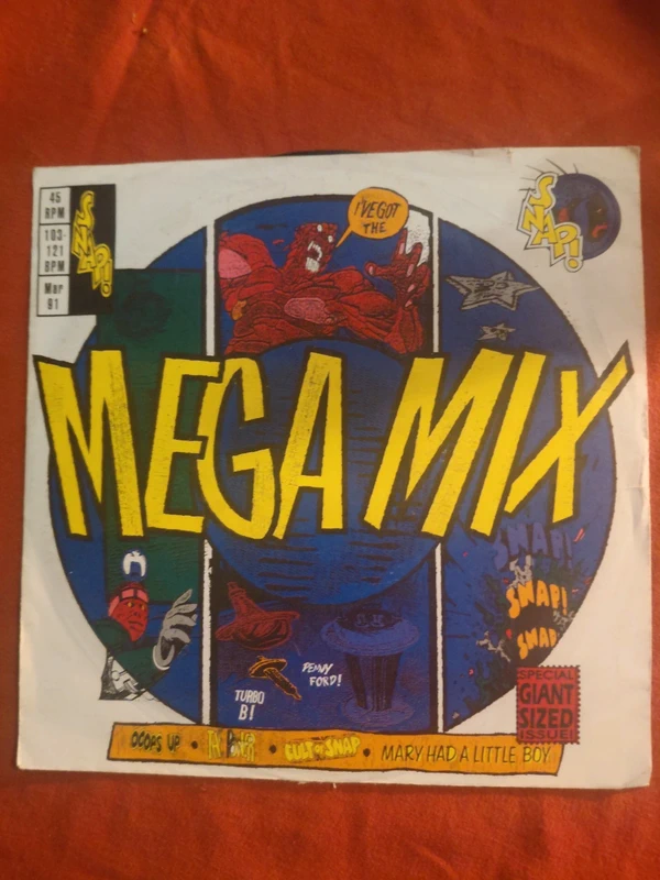 snap mega mix 1991 vinyl single 7 inch logic records eurodance house the power