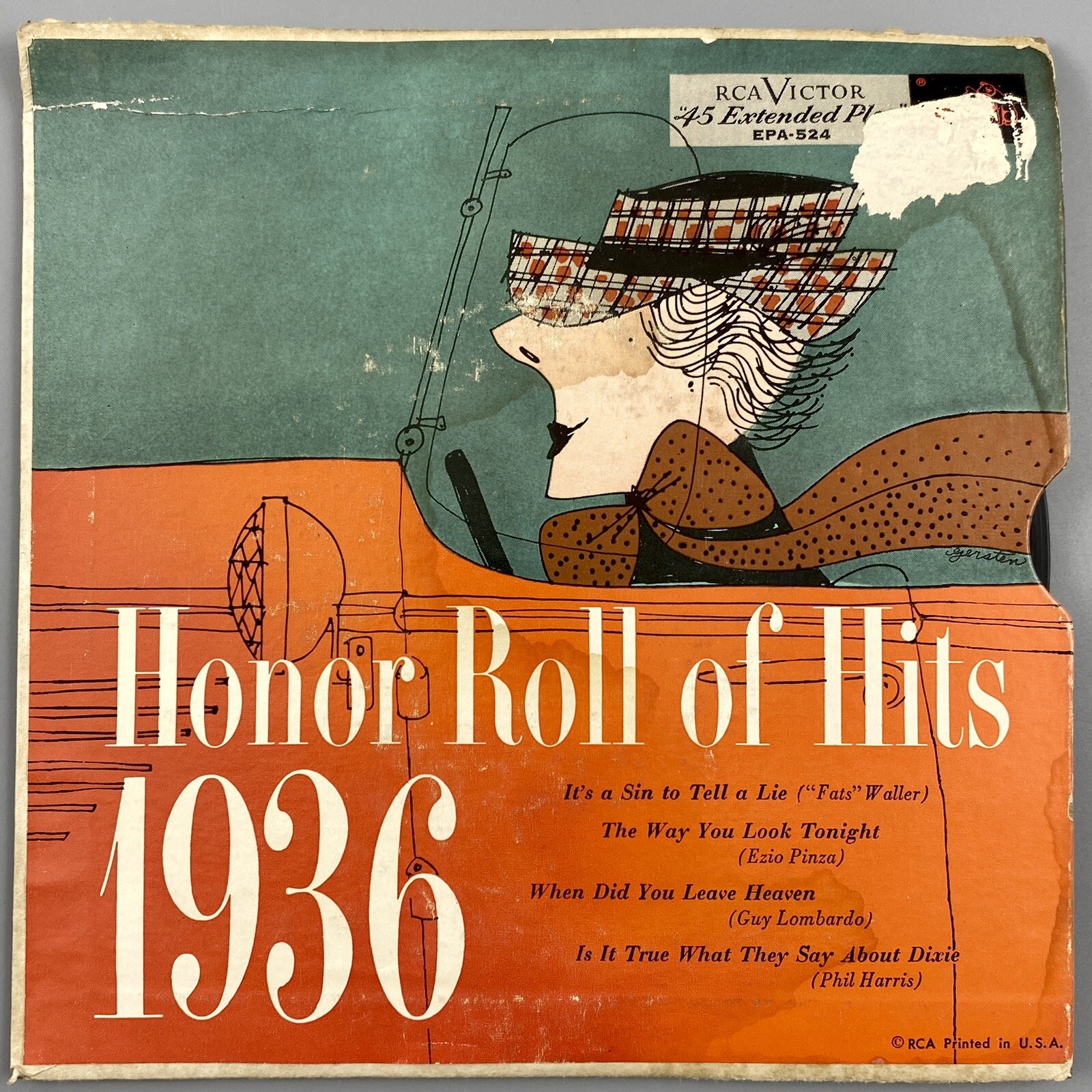 RCA Victor Honor Roll Of Hits 1936 45 Extended Play Vinyl Record EPA-524