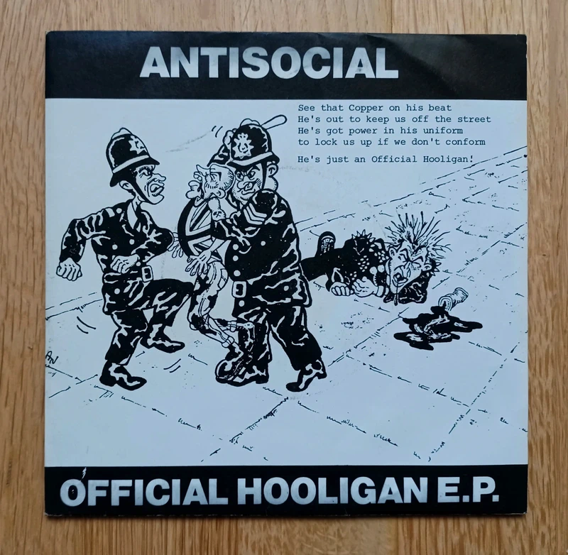 Antisocial Official Hooligan EP Oi! Punk Vinyl Skinhead