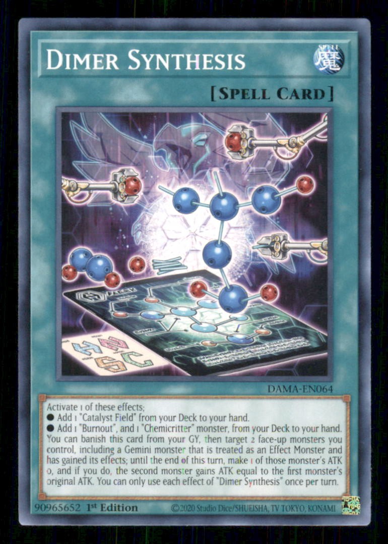 Dimer Synthesis DAMA-EN064 Alba Comune di Maestà Yu-Gi-Oh 1° Edizione Near Mint