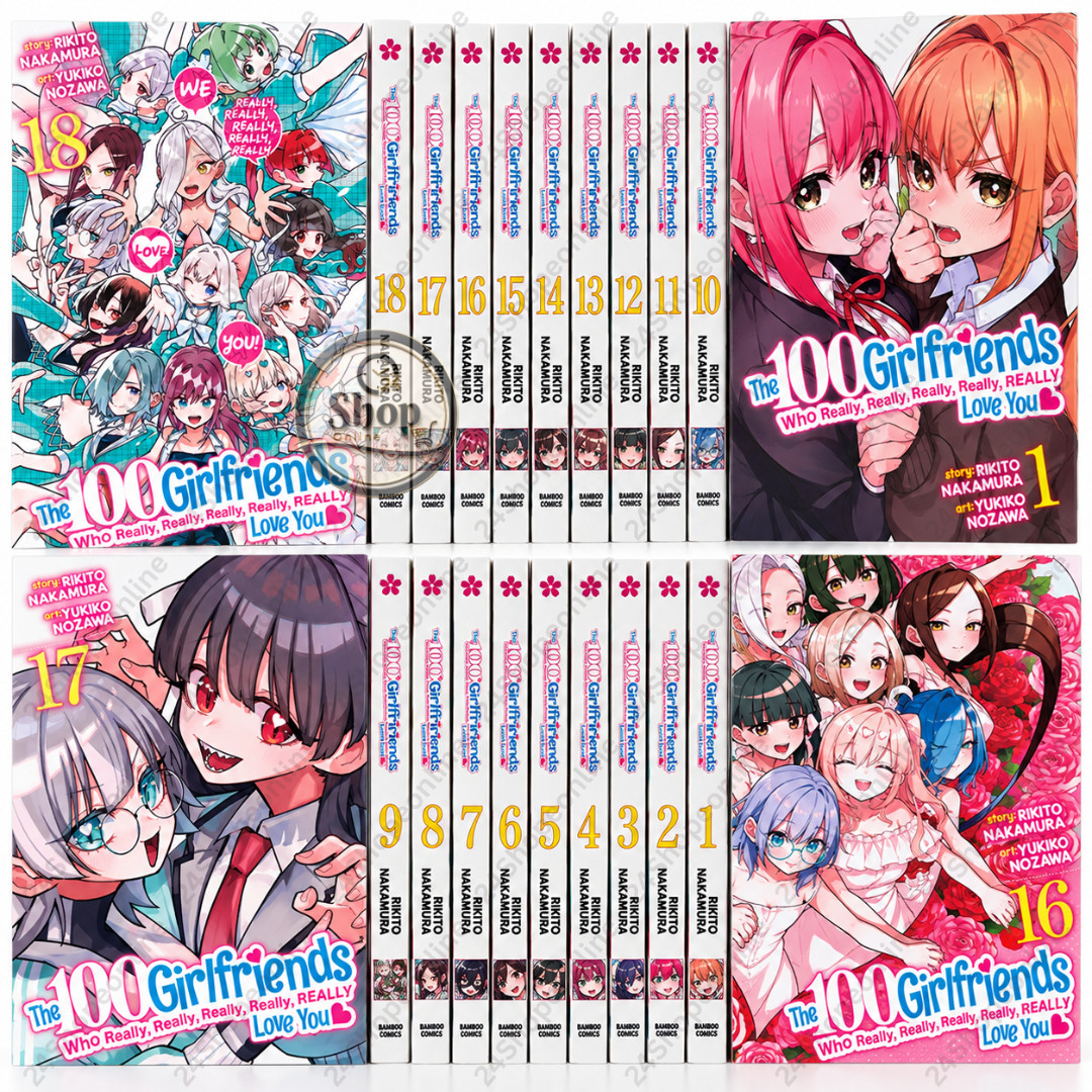 The 100 Girlfriends Who Really, Really, Love You Manga Inglese Volume 1-18