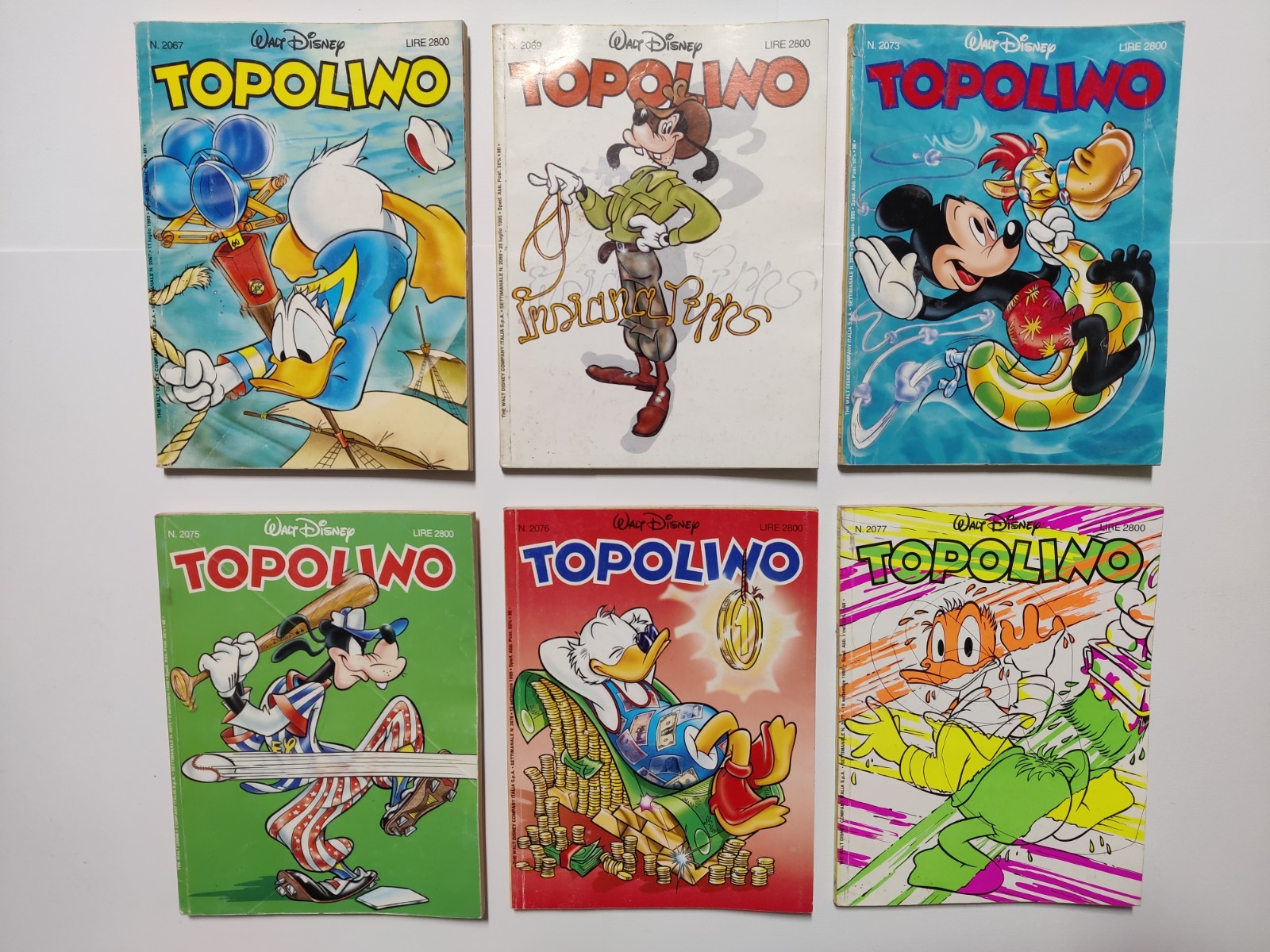 Lotto 27 fumetti TOPOLINO anni 1995 - 1996 in discrete condizioni