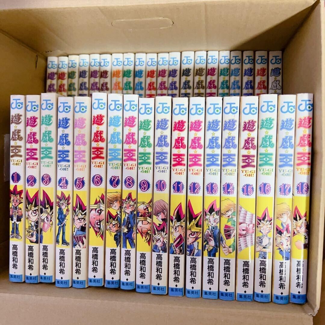 Gioco di Yu-Gi-Oh! Fumetti Manga 1-38 Set completo Yugi Muto Kazuki...