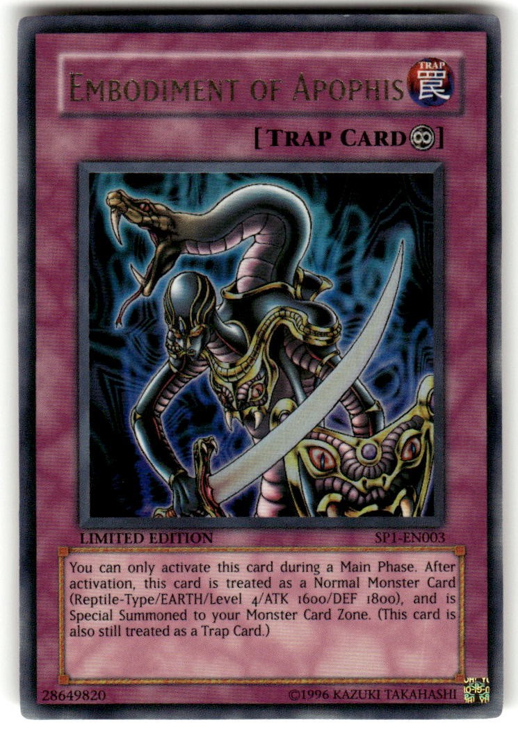 Embodiment of Apophis Limited Ultra Rara Anteprima Sneak Serie 1 SP1-EN003 LP