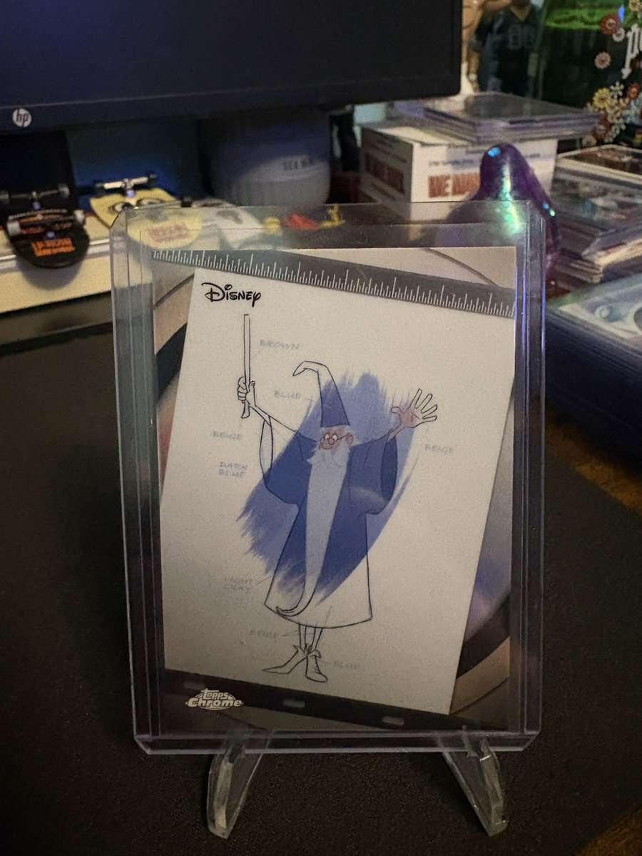 2026 Topps Chrome Disney #I&P-10 Merlin Ink And Paint