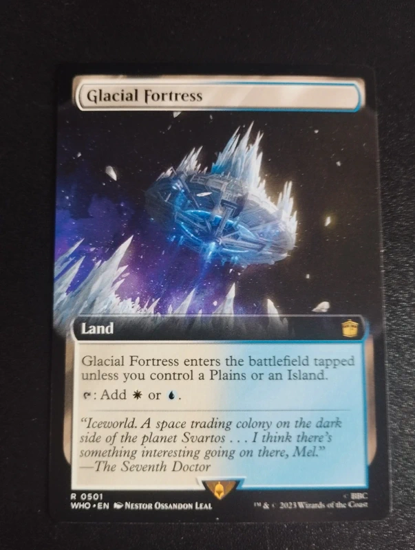 Magic the gathering mtg doctor who glacial fortress full art