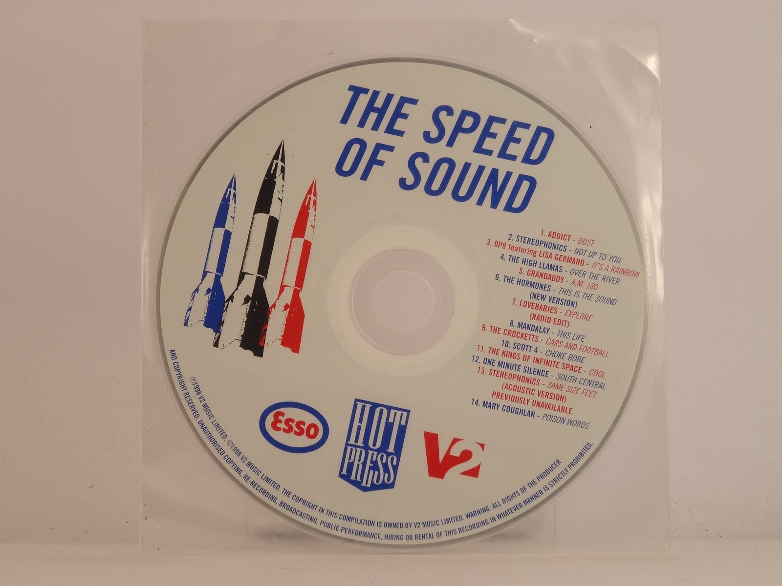 VARIOUS ARTISTS THE SPEED OF SOUND (49) 14 Track Promo CD Album plus White Sleev