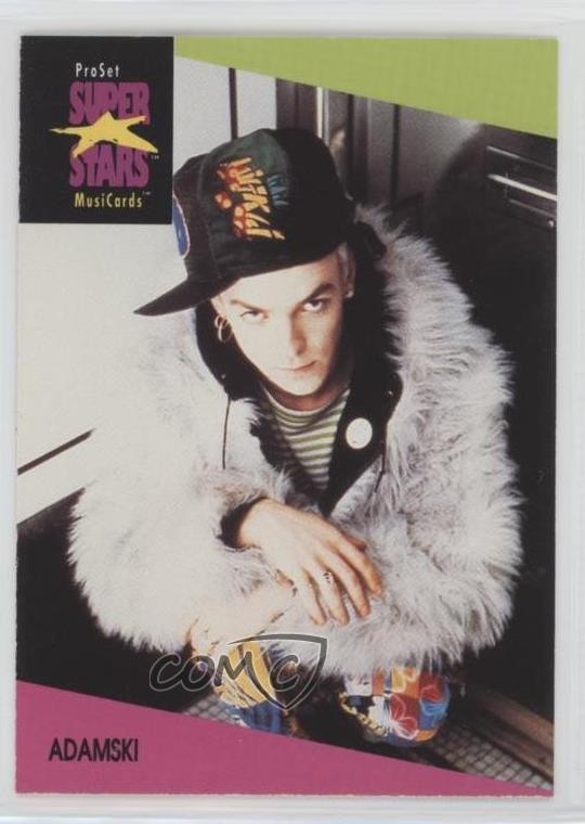 1991-92 Pro Set Super Stars MusiCards Adamski #29 1q9