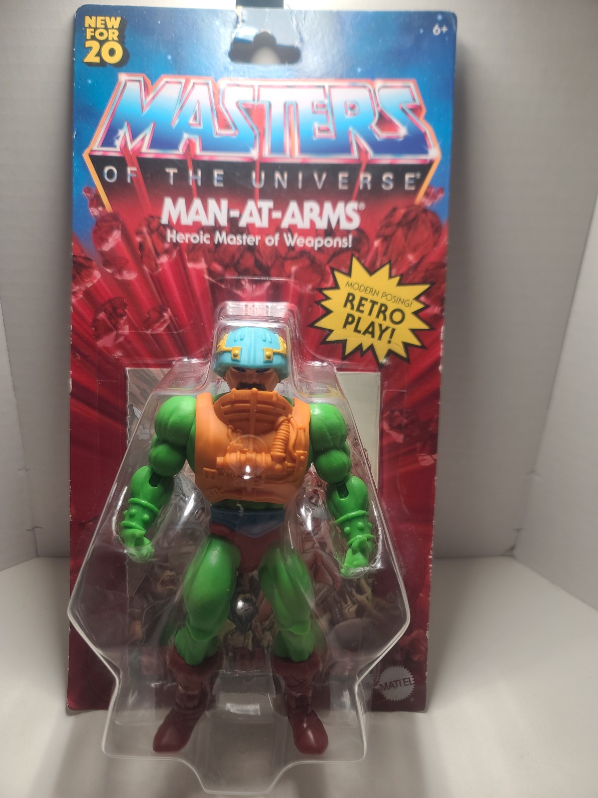 2020 He-Man - Masters of the Universe - Mattel - Man-At-Arms - Gioco Retro - Nuovo con scatola
